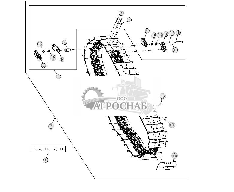 Направляющие цепи центровки маршрута (только на машинах с 8 роликами) - ST10407 11.jpg